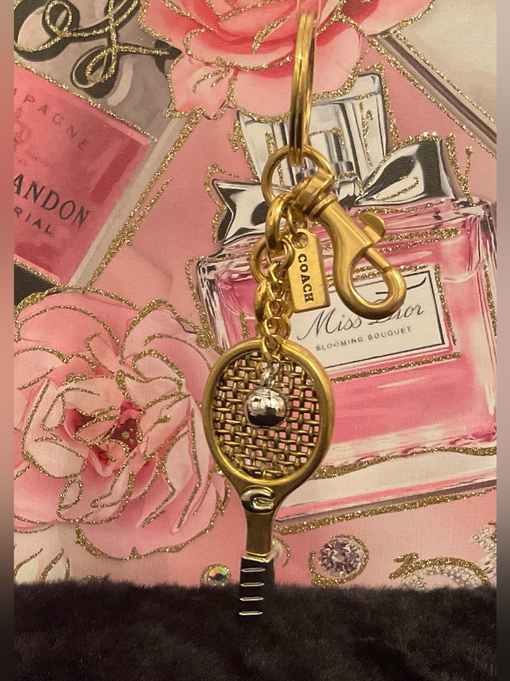 Tennis Racket Bag Charm / Keychain - Picture 3 of 3